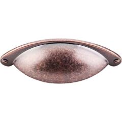 Top Knobs Somerset Cup Pull Traditional Style 2-1/2 Inch (64mm) Center to Center, Overall Length 4-3/32 in Antique Copper Cabinet Hardware Pull / Handle 