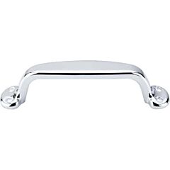 Top Knobs Trunk Pull Contemporary Style 3-3/4 Inch (96mm) Center to Center, Overall Length 4-15/16" Polished Chrome Cabinet Hardware Pull / Handle 