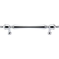 Top Knobs Somerset Finial Pull Traditional Style 7-Inch (178mm) Center to Center, Overall Length 10-1/8" Polished Chrome Cabinet Hardware Pull / Handle 