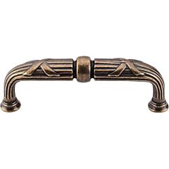 Top Knobs Ribbon & Reed DPull Traditional Style 3-3/4 Inch (96mm) Center to Center, Overall Length 4-5/16" German Bronze Cabinet Hardware Pull / Handle 