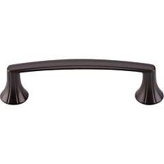 Top Knobs Rue Pull Traditional Style 3-3/4 Inch (96mm) Center to Center, Overall Length 4-5/8" Oil Rubbed Bronze Cabinet Hardware Pull / Handle 