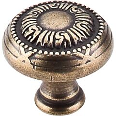 Top Knobs Ribbon Knob Traditional Style German Bronze Knob, 1-1/8 Inch Diameter