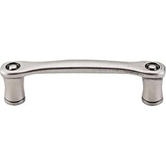 Top Knobs Link Pull Traditional Style 3-Inch (76mm) Center to Center, Overall Length 3-5/8" Pewter Antique Cabinet Hardware Pull / Handle 