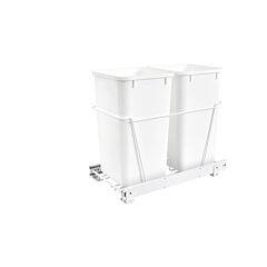 Rev-A-Shelf Double 27 Quart Pullout Waste Containers, 11-25/32 X 22-5/16 X 19-5/32 in
