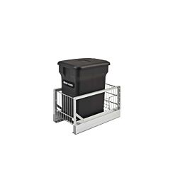 Aluminum Pullout Black Compost bin, 10-13/16 X 18 X 18-1/16 in