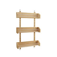 Rev-A-Shelf Large Adjustable Door Mount Spice Rack, 16-1/8 X 4 X 25 in