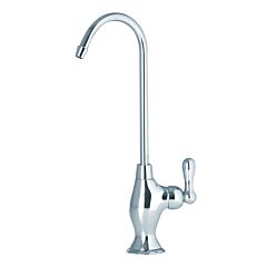 Mountain Plumbing Products Point-of-Use Drinking Faucet with Teardrop Base & Side Handle in White Finish