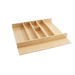Rev-A-Shelf Cut-To-Size Trimmable Wood Cutlery 24" x 22" x 2-7/8" Organizer For Drawers