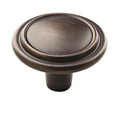 Allison Value 1-1/4 in (32 mm) Diameter 7/8 in (22 mm) Projection Oil-Rubbed Bronze Cabinet Knob