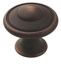 Allison Value 1-3/16 in (30 mm) Diameter 1 1/16 in (27 mm) Projection Oil-Rubbed Bronze Cabinet Knob