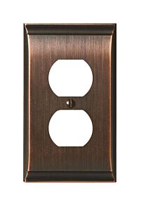 Candler 1 Receptacle Oil-Rubbed Bronze Wall Plate