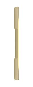 Omnia Elite Solid Brass Pull 10" (254mm) Center Holes 10-1/2" (267mm) Length, Lacquered Satin Brass