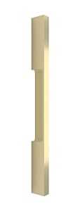 Omnia Elite Solid Brass Appliance Pull 12" (305mm) Center Holes 12-1/2" (318mm) Length, Lacquered Satin Brass