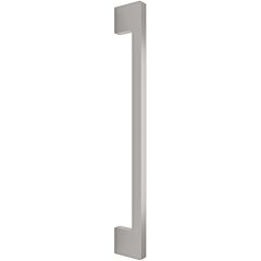 Omnia Elite Solid Brass Pull 8" (203 mm) Center Holes 8-15/16" (227mm) Length, Lacquered Satin Nickel Plated