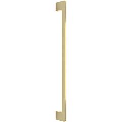 Omnia Elite Solid Brass Pull 12" (305 mm) Center Holes 12-15/16" (329mm) Length, Lacquered Satin Brass