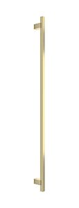 Omnia Elite Solid Brass Pull 18" (457mm) Center Holes 19-15/16" (506.5mm) Length, Lacquered Satin Brass