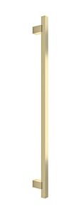 Omnia Elite Solid Brass Appliance Pull 18" (457mm) Center Holes 20-3/4" (527mm) Length, Lacquered Satin Brass