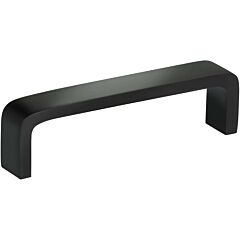 Omnia Ultima Solid Brass 3-3/4" (96mm) Hole Centers 4" (102mm) Length Thin Handle, Lacquered Oil Rubbed Black