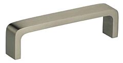 Omnia Ultima Thin Pull 3-3/4" (96mm) Center Holes 4" (102mm) Length, Lacquered Satin Nickel Plated
