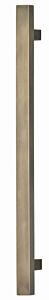 Omnia Ultima II Pull 10" (254mm) Center Holes 12" (305mm) Length, Lacquered Antique Brass