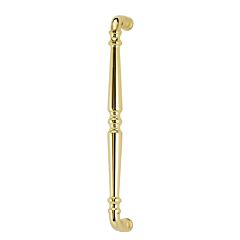 Omnia Traditions Pull 12" (305mm) Center Holes 12-3/4" (324mm) Length, Lacquered Polished Brass