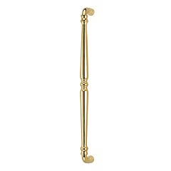Omnia Traditions Pull 18-1/32" (458mm) Center Holes 18-7/8" (480mm) Length, Lacquered Polished Brass