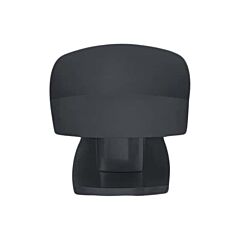 Omnia Ultima I Solid Brass 1-1/4" (32mm) Overall Length, Lacquered Oil Rubbed Black Square Cabinet Knob