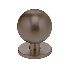 Omnia Ultima II 1-3/16" (30.5mm) Sphere Knob with Backplate, Lacquered Antique Brass