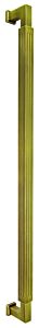 Omnia Ultima III Reeded Pull 12" (305mm) Center Holes 12-7/16" (316mm) Length, Lacquered Antique Brass