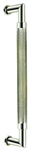 Omnia Ultima III Knurled Pull 6" (152mm) Center Holes 6-7/16" (163.5mm) Length, Lacquered Polished Nickel Plated