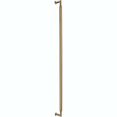 Omnia Ultima III Knurled Pull 18" (457mm) Center Holes 18-7/16" (468mm) Length, Lacquered Satin Brass