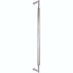 Omnia Ultima III Knurled Appliance Pull 18" (457mm) Center Holes 18-3/4" (476mm) Length, Polished Chrome Plated