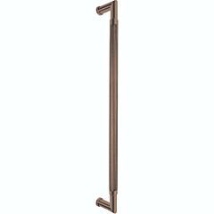 Omnia Ultima III Knurled Appliance Pull 18" (457mm) Center Holes 18-3/4" (476mm) Length, Lacquered Antique Brass