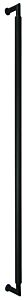 Omnia Ultima III Smooth Pull 18" (457 mm) Center Holes 18-7/16" (468mm) Length, Lacquered Oil Rubbed Black