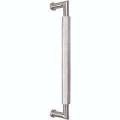 Omnia Ultima III Hexagonal Pull 6" (152 mm) Center Holes 6-7/16" (163.5mm) Length, Polished Chrome Plated Plated