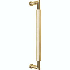 Omnia Ultima III Geometric Pull 6" (152mm) Center Holes 6-7/16" (163.5mm) Length, Unlacquered Polished Brass
