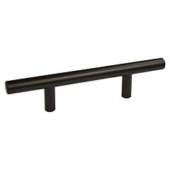 Bar Pull Collection Unique Options 3" (76mm) Hole Center, Overall Length 5-11/32", Matte Black Cabinet Hardware Pull / Handle