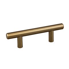 Bar Pull Collection Minimalist Style 2-1/2" (64mm) Hole Center, Overall Length 3-31/32", Rose Gold Cabinet Hardware Pull / Handle