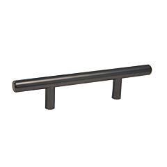 Bar Pull Collection Minimalist Style 3" (76mm) Hole Center, Overall Length 6", Dark Pewter Cabinet Hardware Pull / Handle