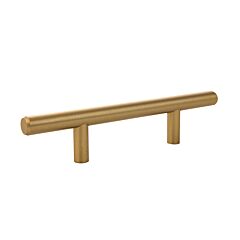 Bar Pull Collection Minimalist Style 3" (76mm) Hole Center, Overall Length 6", Rose Gold Cabinet Hardware Pull / Handle