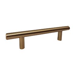 Bar Pull Collection Minimalist Style 3-3/4" (96mm) Hole Center, Overall Length 6", Rose Gold Cabinet Hardware Pull / Handle