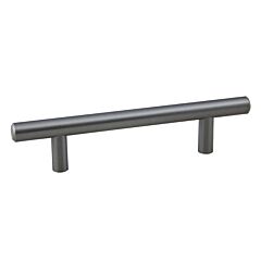 Bar Pull Collection Minimalist Style 3-3/4" (96mm) Hole Center, Overall Length 6", Satin Nickel Cabinet Hardware Pull / Handle