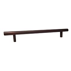 Bar Pull Collection Minimalist Style 9" (228mm) Hole Center, Overall Length 12", Brushed Oil-Rubbed Bronze Cabinet Hardware Pull / Handle
