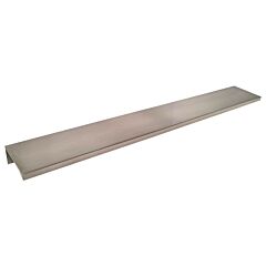 Tab Pull Collection Perfect Edge 5-3/16" (132mm) Hole Center, Overall Length 12", Satin Nickel Cabinet Hardware Pull / Handle