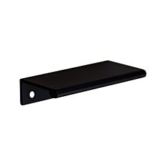 Tab Pull Collection Aluminum Contemporary Style 2-3/8" (60mm) Hole Center, Overall Length 3", Matte Black Cabinet Hardware Pull / Handle
