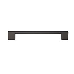 Square Pull Miami Collection 6-5/16" (160mm) Hole Center, Overall Length 7-1/2", Dark Pewter Cabinet Hardware Pull / Handle