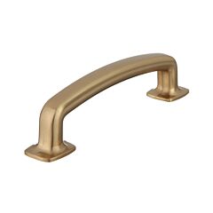 Vail Collection Contemporary Style 3-3/4" (96mm) Hole Center, Overall Length 4-17/32", Rose Gold Cabinet Hardware Pull / Handle