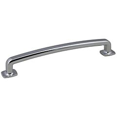 Vail Collection Contemporary Style 6-5/16" (160mm) Hole Center, Overall Length 7-3/32", Polished Chrome Cabinet Hardware Pull / Handle