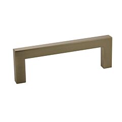 Square Pull Collection Modern Style 3-3/4" (96mm) Hole Center, Overall Length 4-5/32", Rose Gold Cabinet Hardware Pull / Handle
