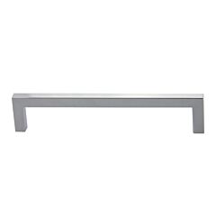 Square Pull Collection Modern Style 6-5/16" (160mm) Hole Center, Overall Length 6-21/32", Polished Chrome Cabinet Hardware Pull / Handle